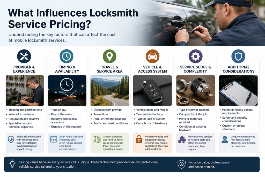 Alpinemobilelocksmith Car Lockout Cost Factors