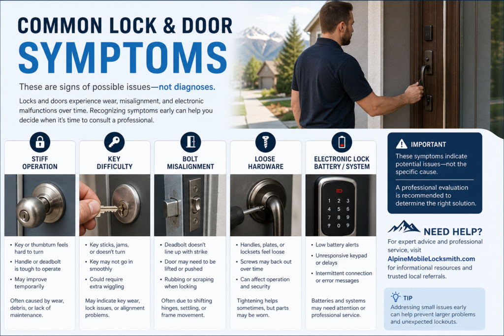 Alpinemobilelocksmith Deadbolt Problems And Repair Symptoms