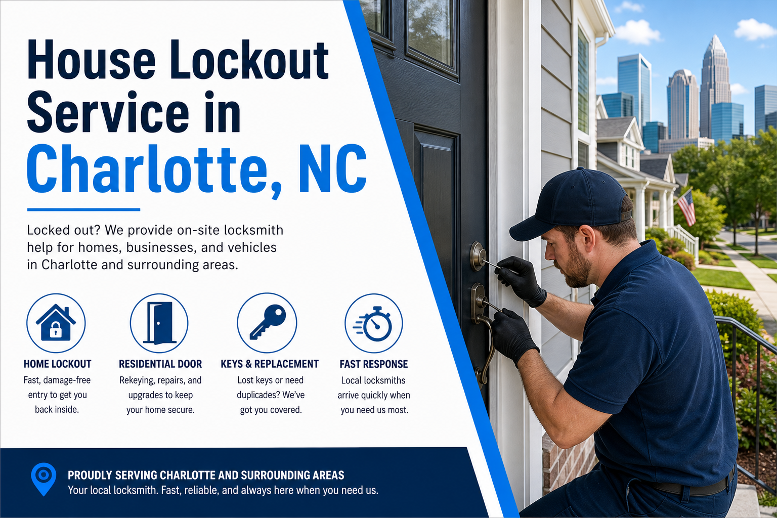 House Lockout Service service help from Alpine Mobile Locksmiths
