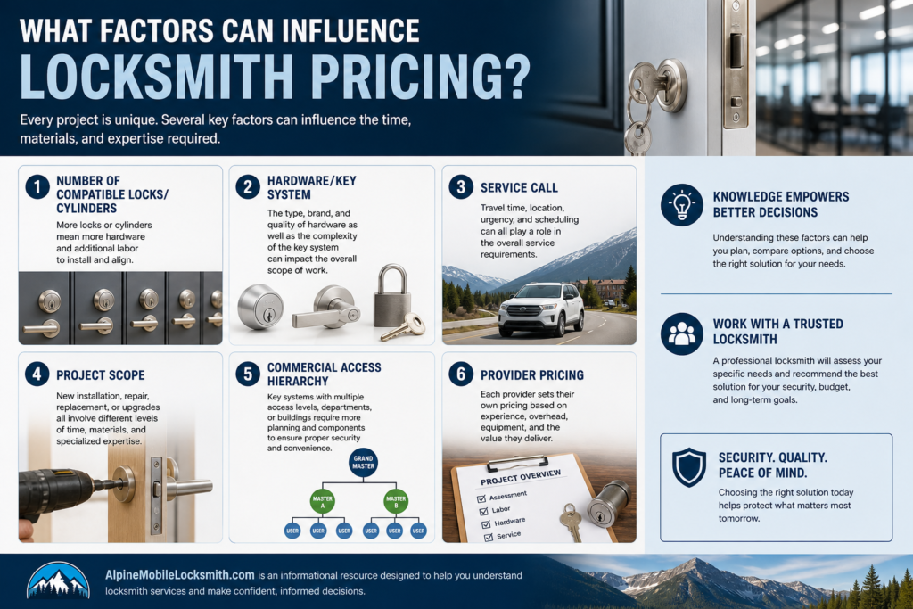 Alpinemobilelocksmith Lock Rekeying Cost Factors