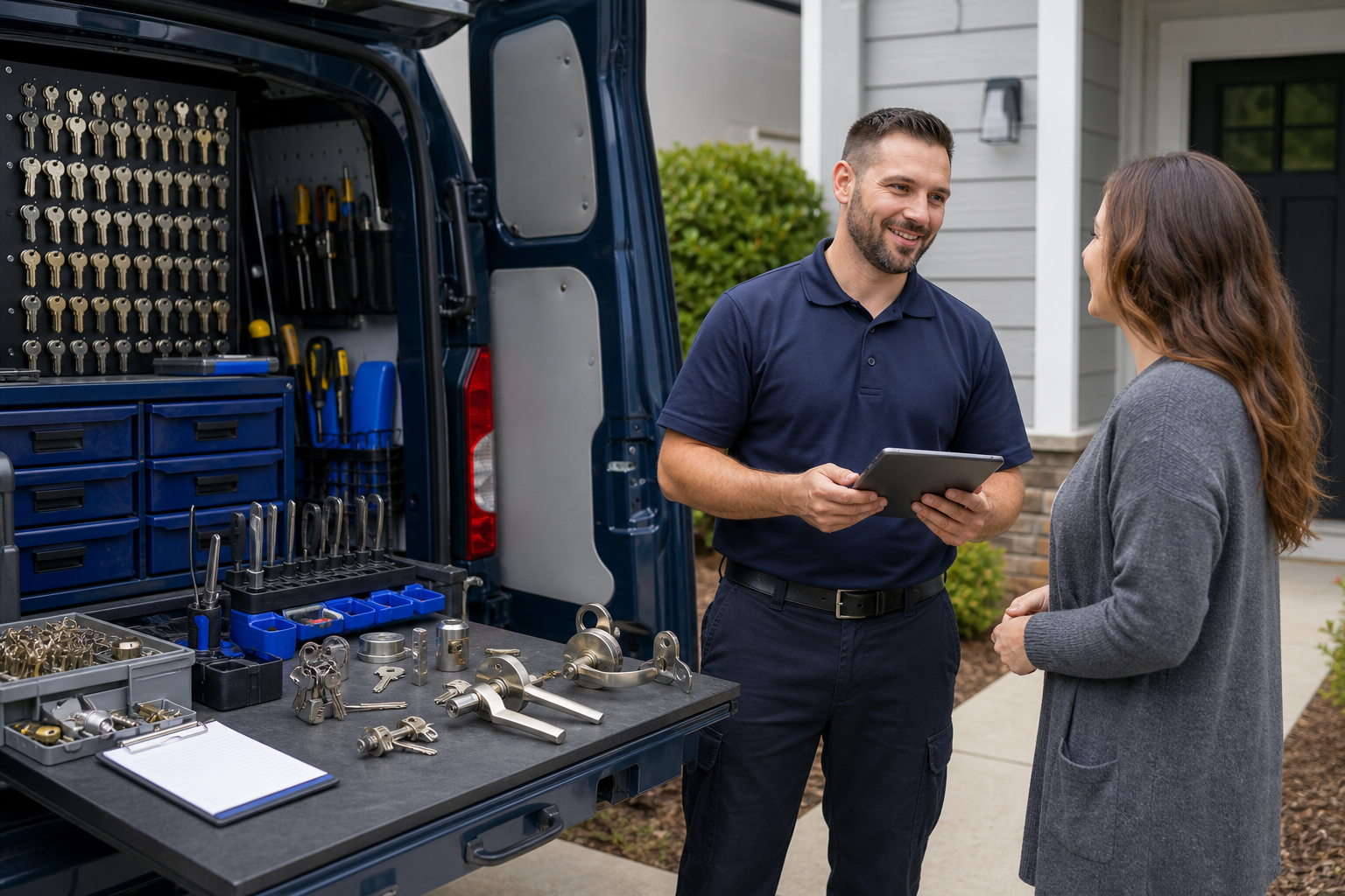 Local mobile locksmith information and service options in Holly Springs NC