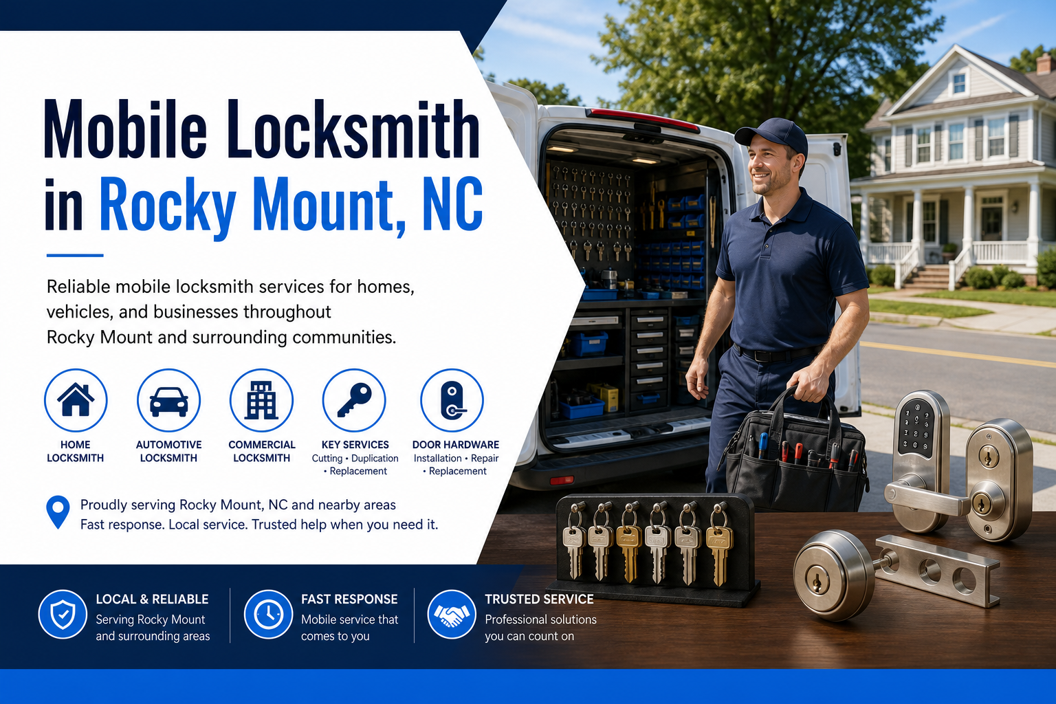 Mobile Locksmith in Rocky Mount NC from Alpine Mobile Locksmiths