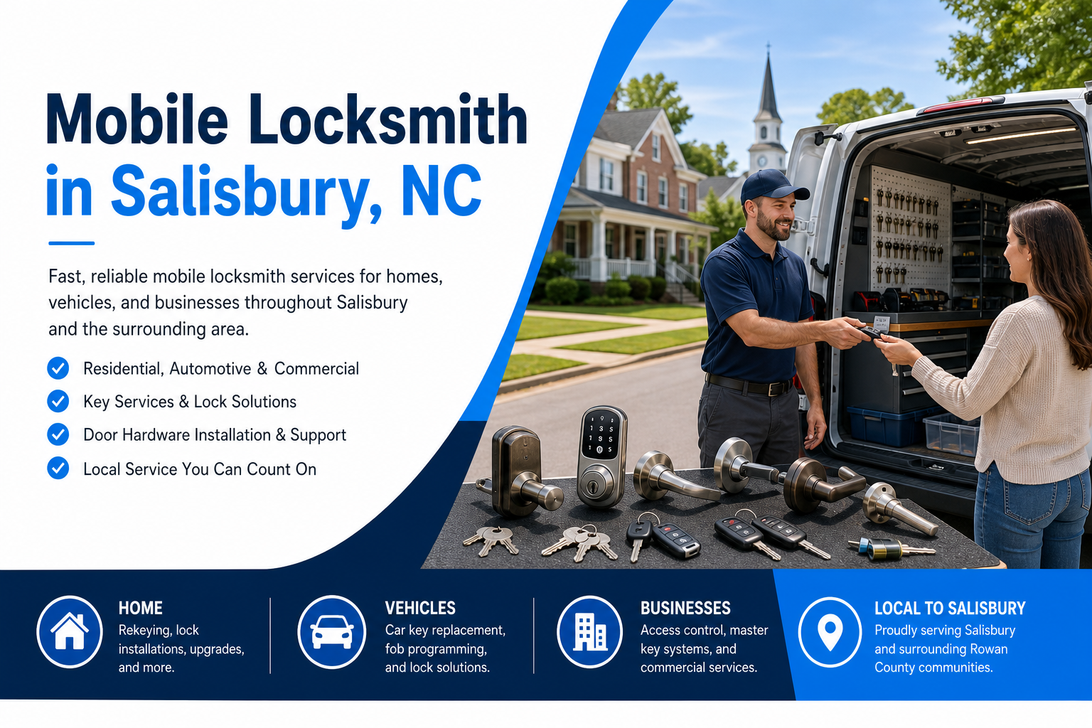 Mobile Locksmith in Salisbury NC from Alpine Mobile Locksmiths
