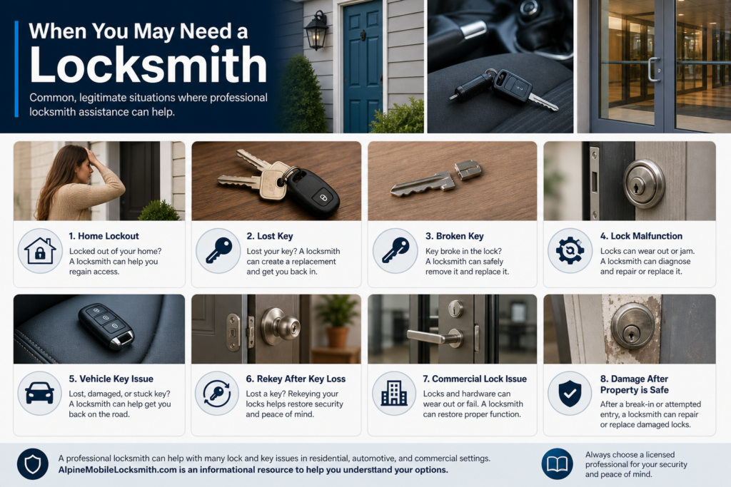 Alpinemobilelocksmith When Should You Call A Mobile Locksmith Reasons